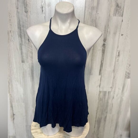 Good luck gem Blue blouse size small - Picture 1 of 5